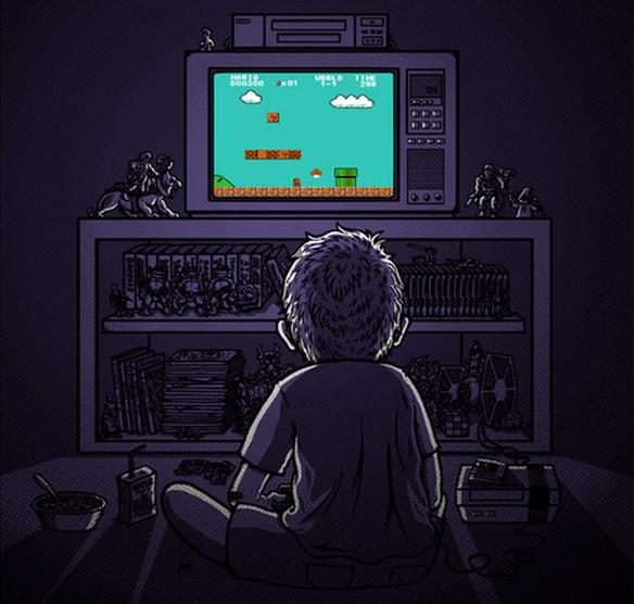 playing NES